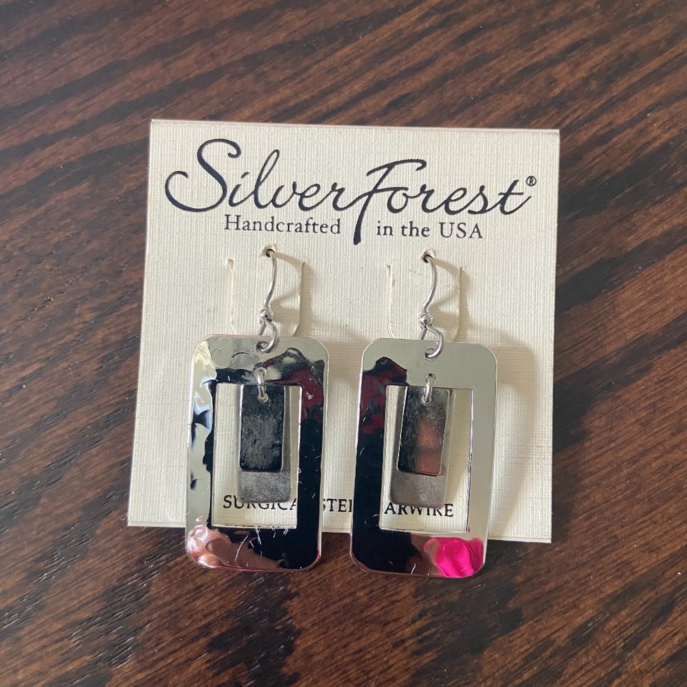 Silver Forest Earrings